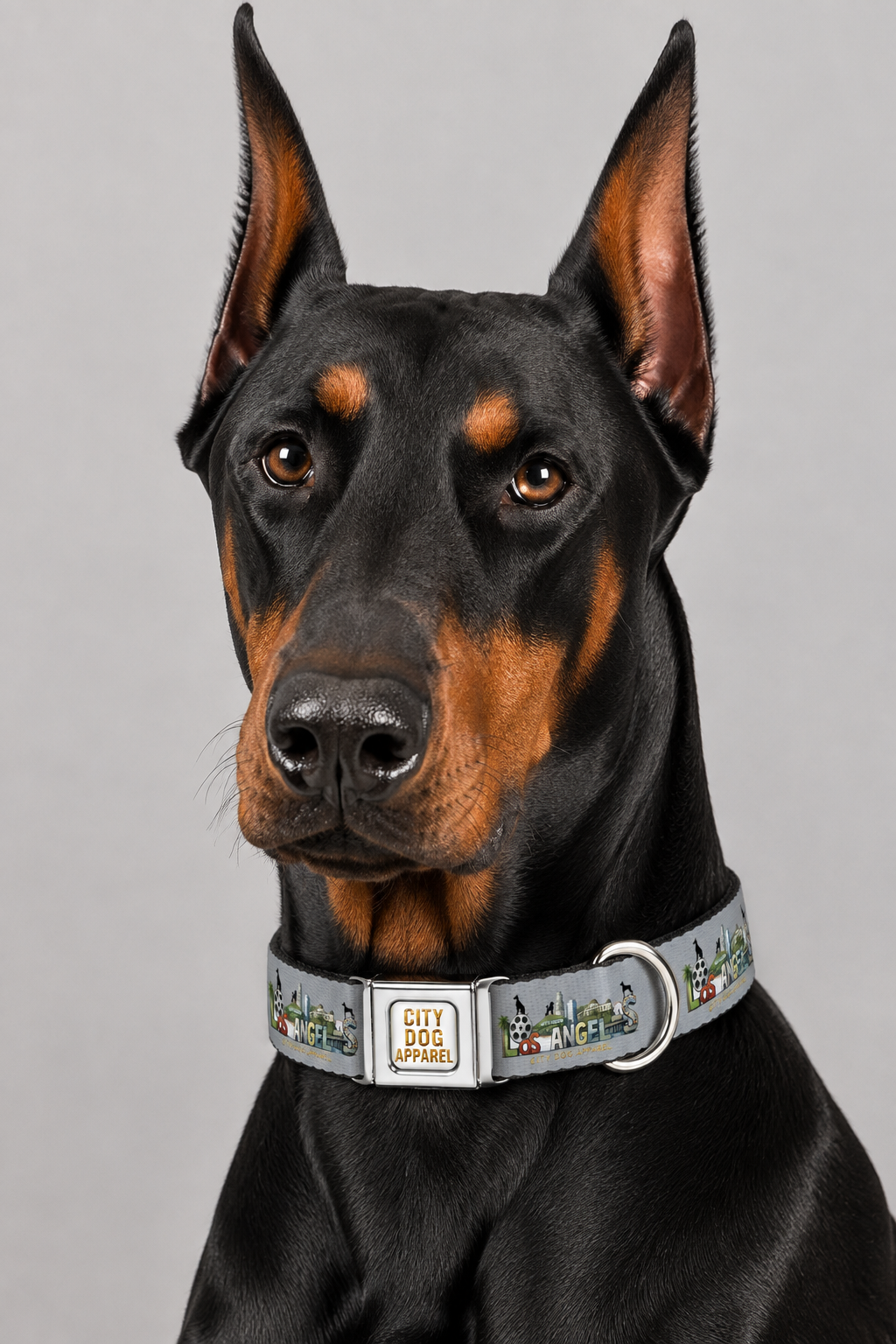 Los Angeles Silver Screen Dog Collar