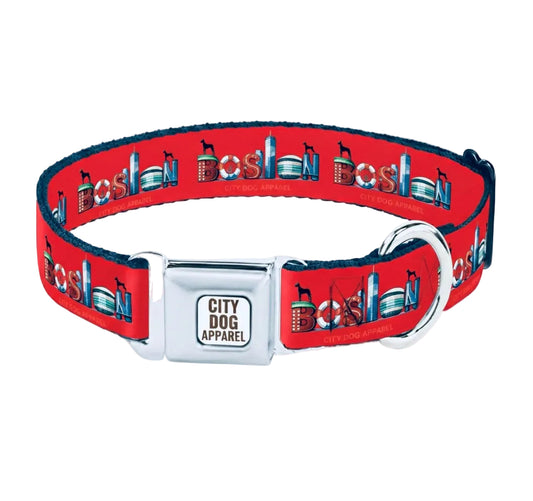 Boston's Best Red Dog Collar