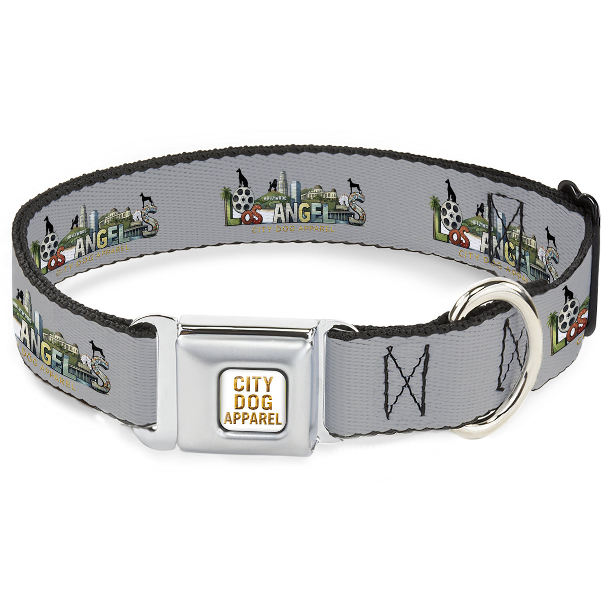 Los Angeles Silver Screen Dog Collar
