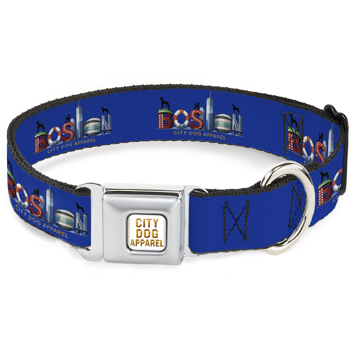 Boston’s True Blue Dog Collar